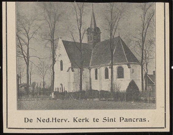 Bronvermelding: Regionaal Archief Alkmaar; knipsel uit 1910; hervormde of witte kerk exterieur; deelcollectie: collectie Regionaal Archief Alkmaar